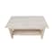 International Concepts Rectangle Mission Tall Coffee Table, 42 W, 24 L, 18 in H, Wood, Unfinished BJ6TC - alternate 2
